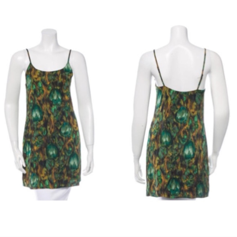 Alice and Olivia silk slip dress